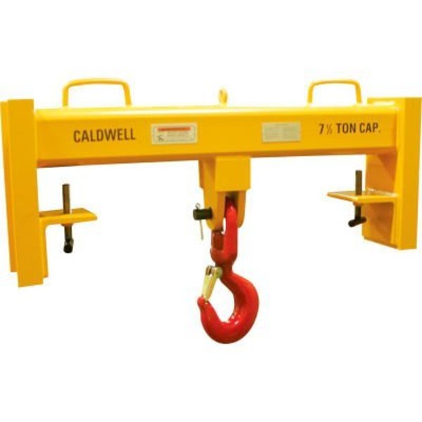 Caldwell Group. Lif-Truc Fork Lift Beam, Double Fork, Single Swivel Hook, 15, 000lb. 10S-7.5-36